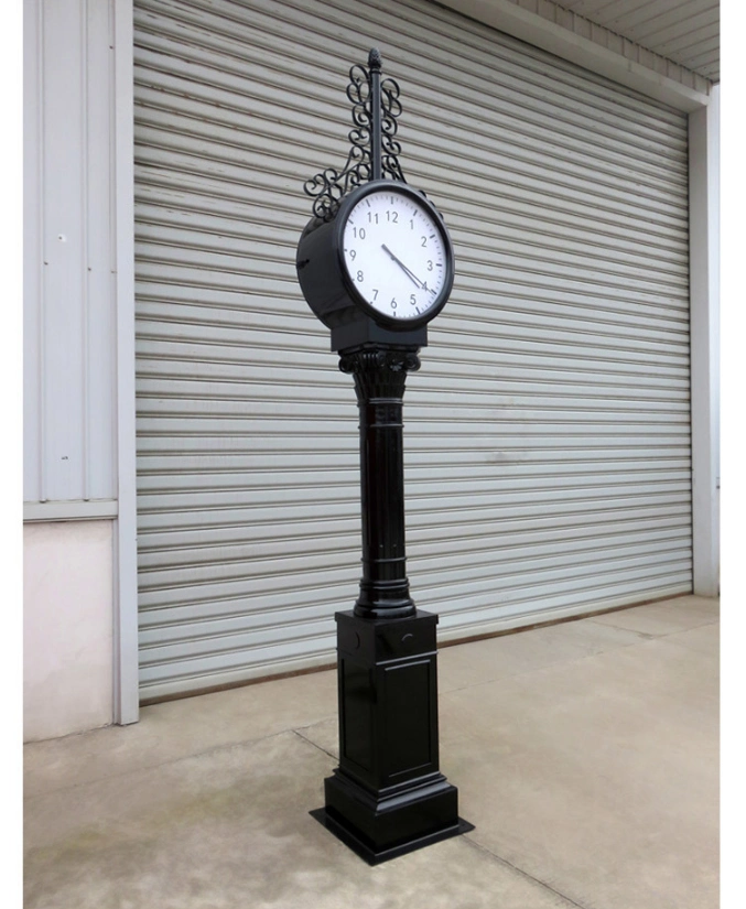 Factory Sales Landscape Outdoor Grand Large Chime Garden Double Faced Street Clock