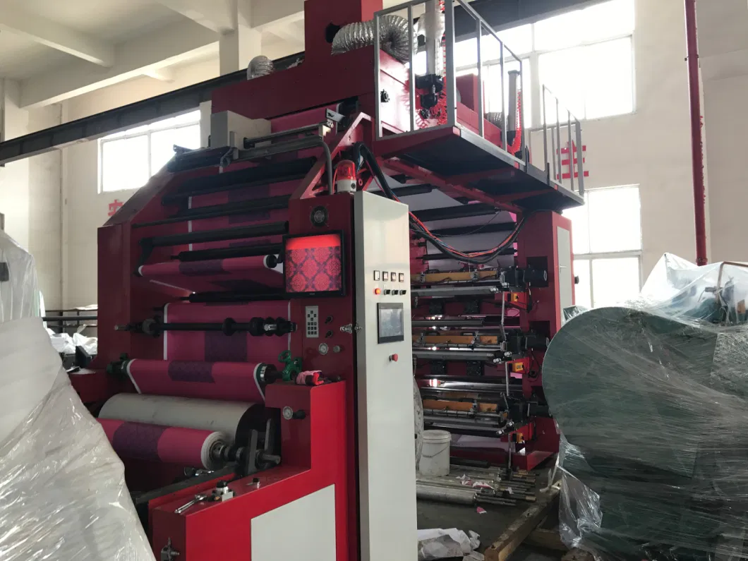 High Speed Six Color Flexo Printing Machine for Oven Fabric