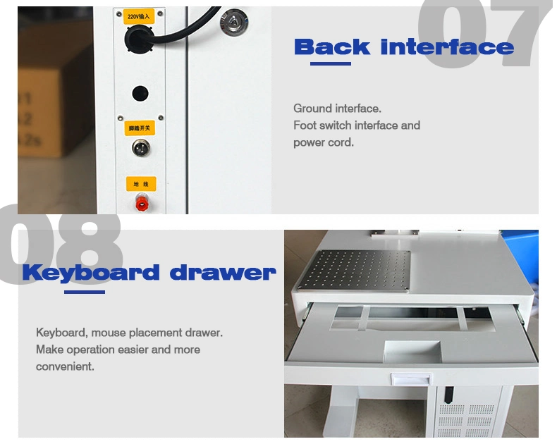 Glass Tube CO2 Laser Marking/Cutting Machine for Vinyl Labels, Acrylic, Paper, Wood, Leather